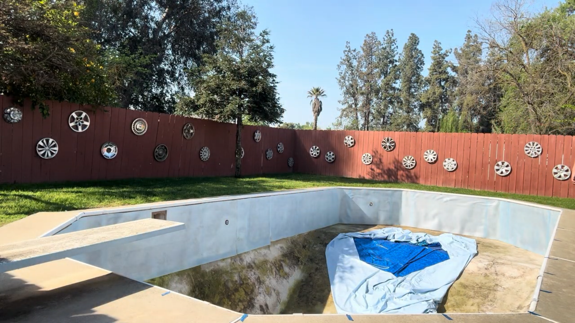 Pool condition before new liner